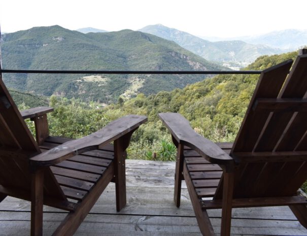 View from the terrace of Bergerie Les Fons At Terre et Mer