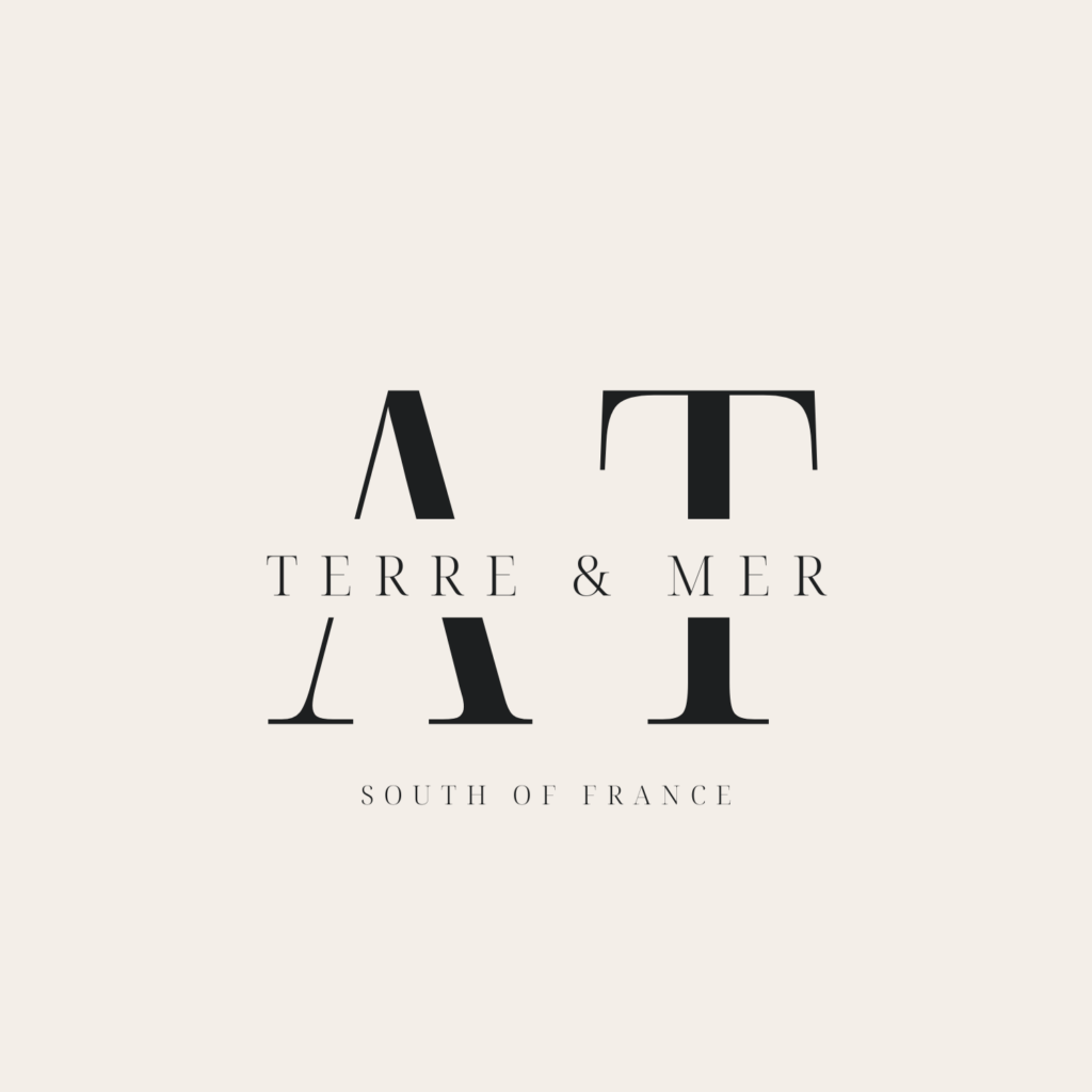 logo, At Terre et Mer, Vacation, South of France, Les fons, Casa Thau