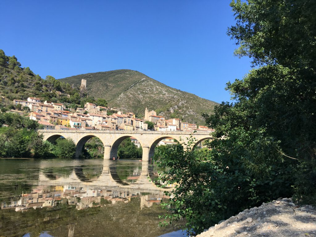 Roquebrun village in the South of France